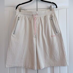 Team Wang Mudance Sparkles Women's Long Shorts Ivory Size 1 US Size M